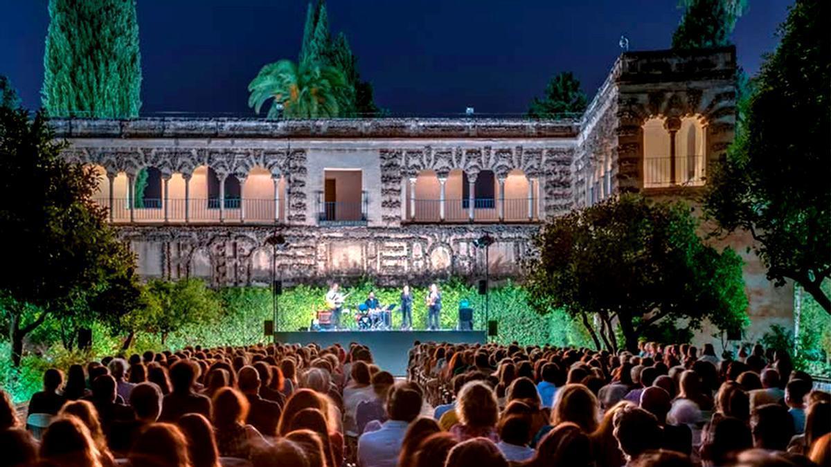 Un concierto en las Noches de los Jardines del Alcázar.