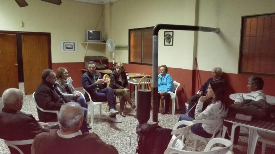 Durante un encuentro con afiliados y simpatizantes