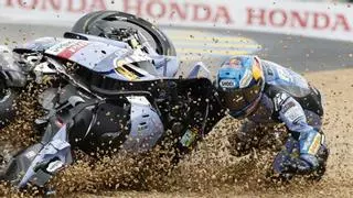 Àlex completa el fin de semana terrible de los Márquez: "Es un error muy estúpido"