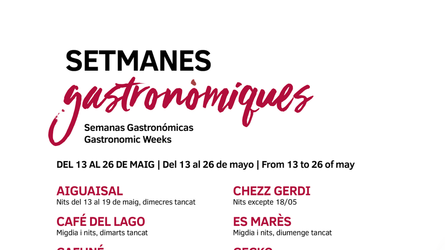 Setmanes gastronòmiques