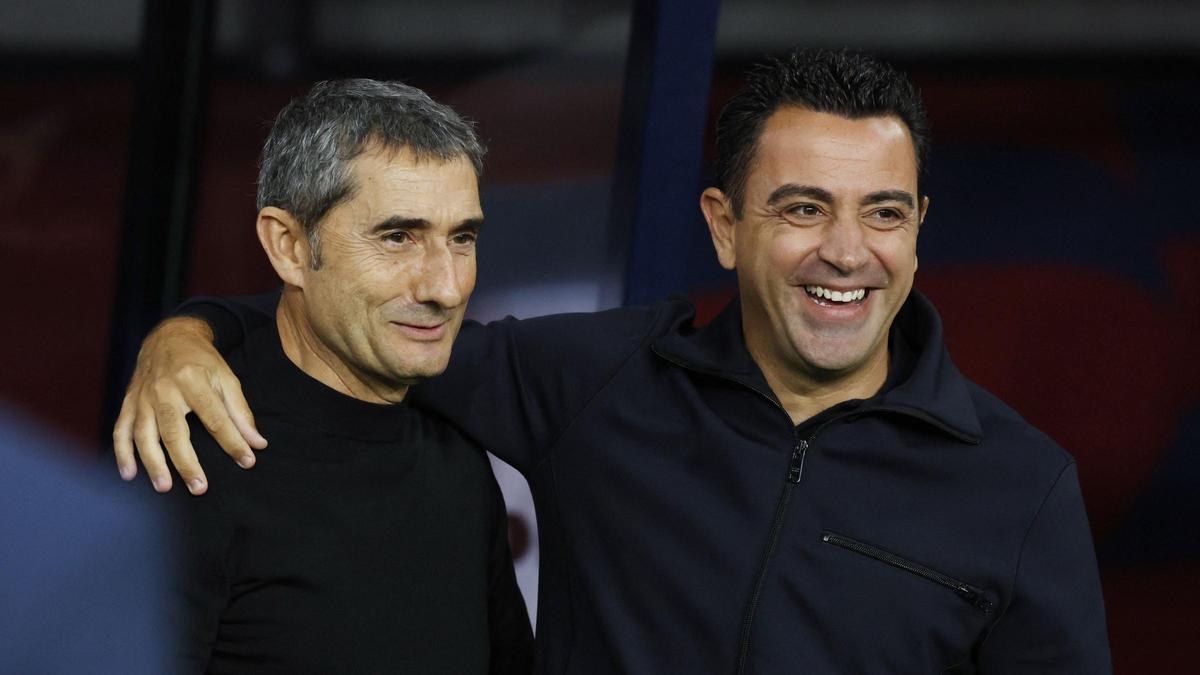 Valverde y Xavi