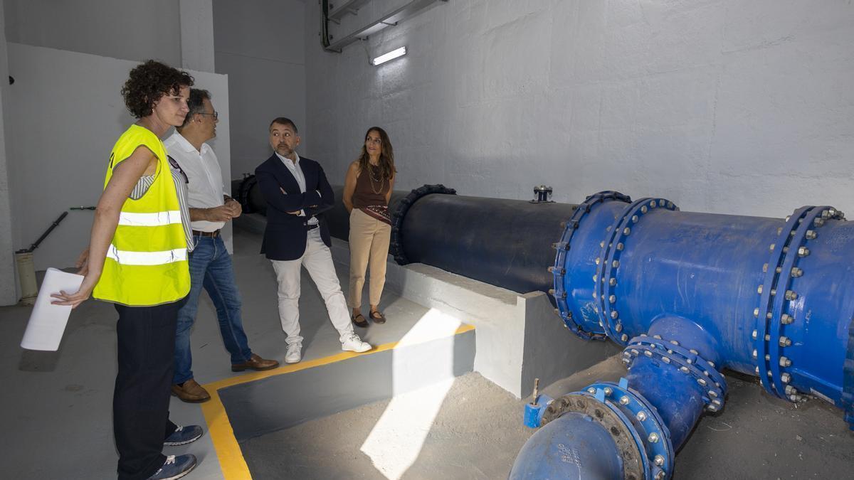 Depósito cabecera de agua de Los Campitos, en el municipio de Santa Cruz de Tenerife.