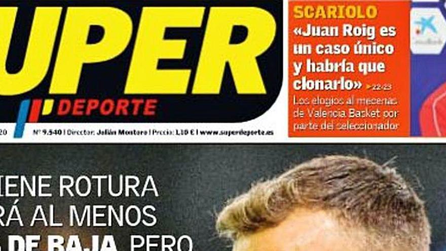 Esta es la portada de SUPER de este miércoles