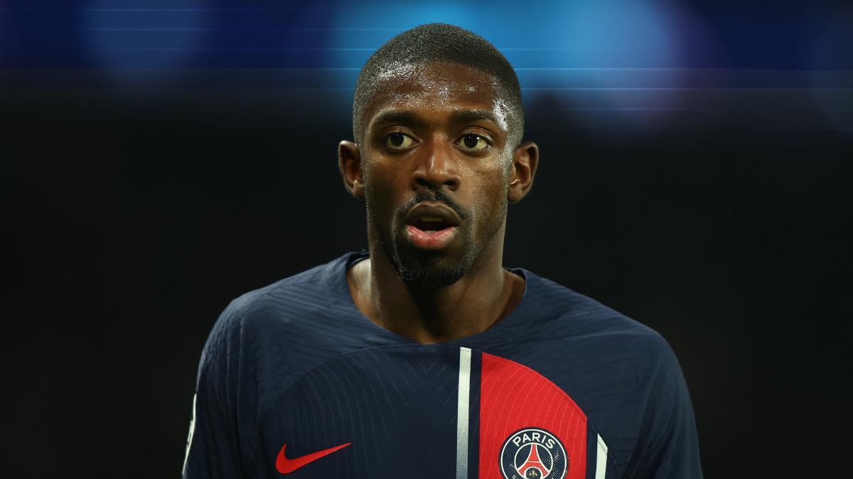 Ousmane Dembélé, durante un partido con el PSG