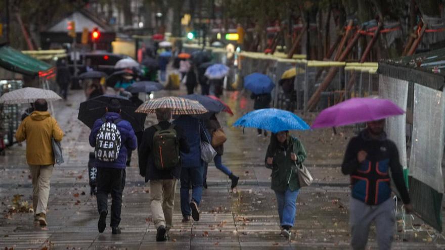 Lluvias torrenciales en Barcelona.
