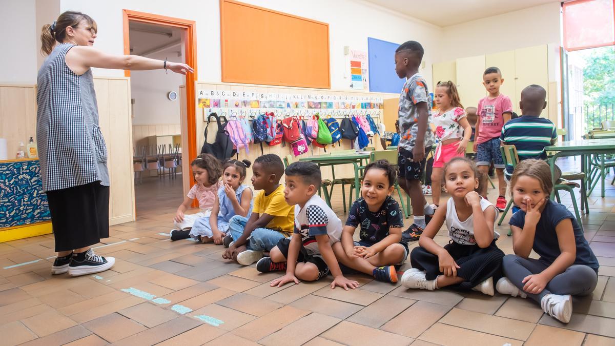 Primer día de colegio en la escuela Joan XXIII de Lleida