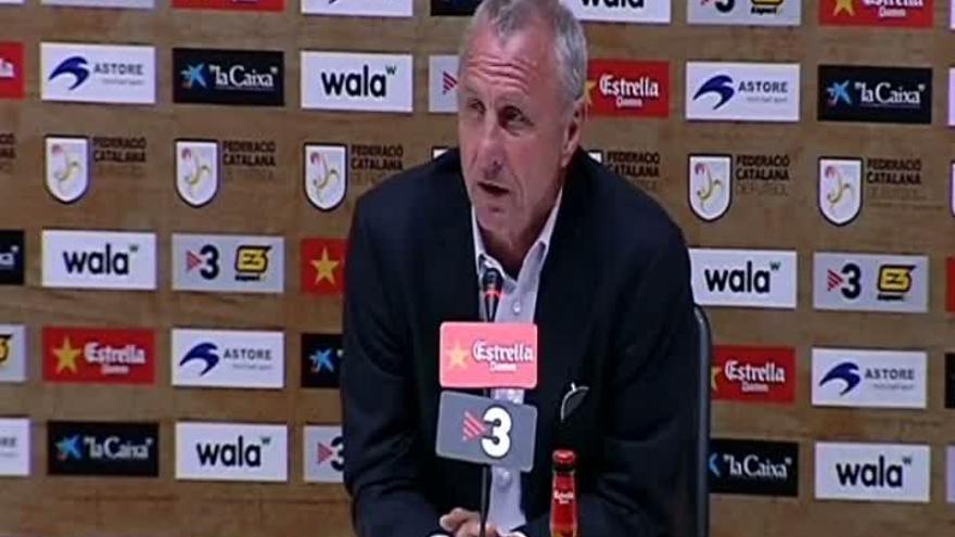 Johan Cruyff: "No me puedo imaginar que vaya a ser entrenador una vez más"