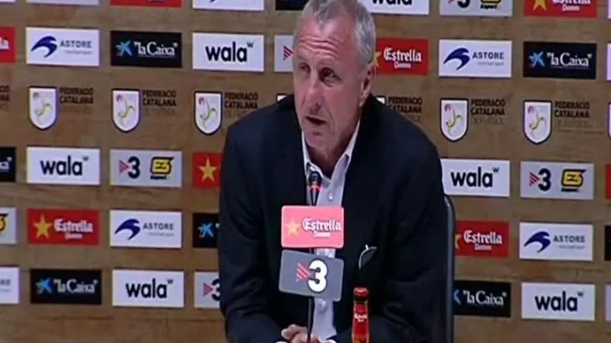 Johan Cruyff: "No me puedo imaginar que vaya a ser entrenador una vez más"
