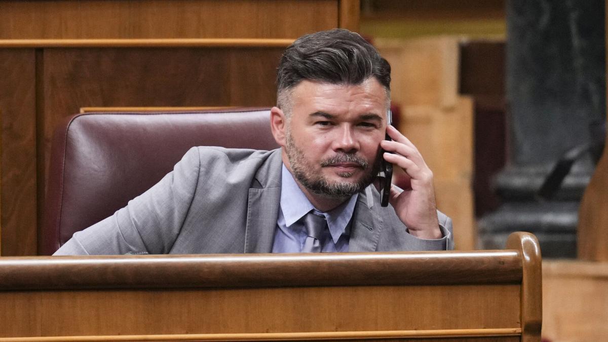 El líder de ERC en el Congreso, Gabriel Rufián.