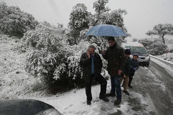 Nieva en la provincia durante el Día de Andalucía