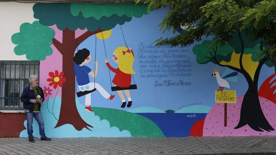 Un colegio zamorano &quot;invita&quot; a la lectura con un gran mural