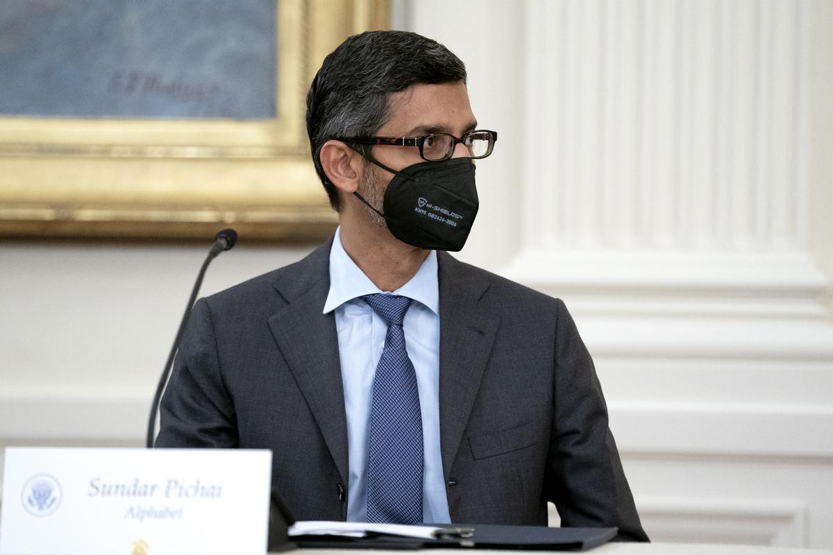 Foto de archivo de Sundar Pichai, consejero delegado de Google y su matriz Alphabet. EFE/EPA/Stefani Reynolds / POOL