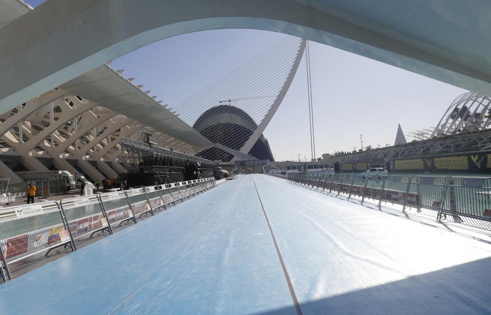 Preparativos para el Maratón de Valencia