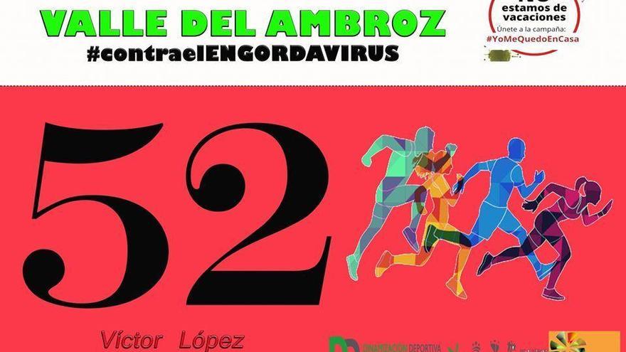 Organizan la I Carrera Casera Valle del Ambroz ‘#ContraElEngordaVirus’
