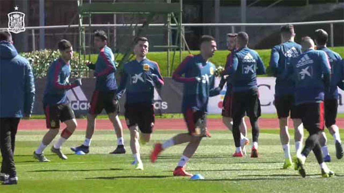 La selección continúa preparando el partido ante Noruerga