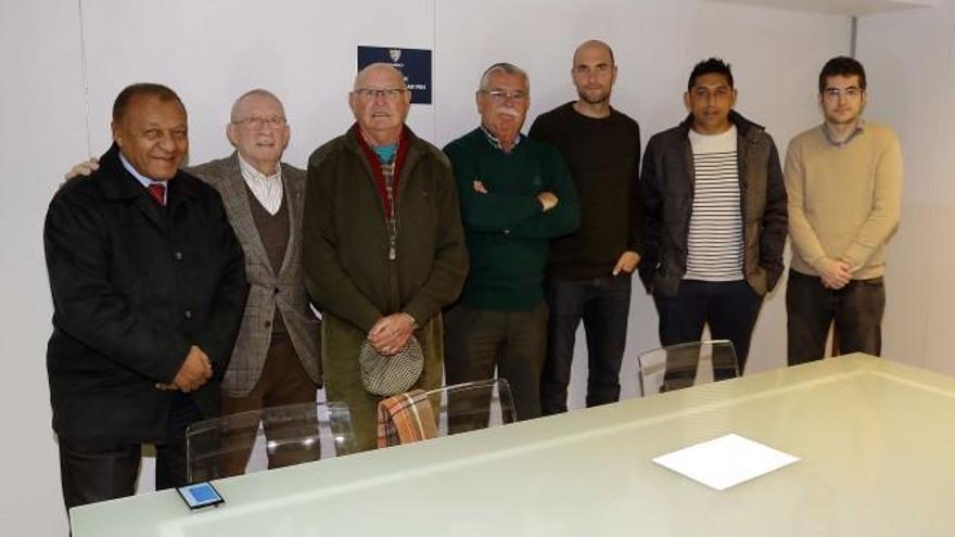 La Fundación del Málaga CF recibe a la familia Gallardo