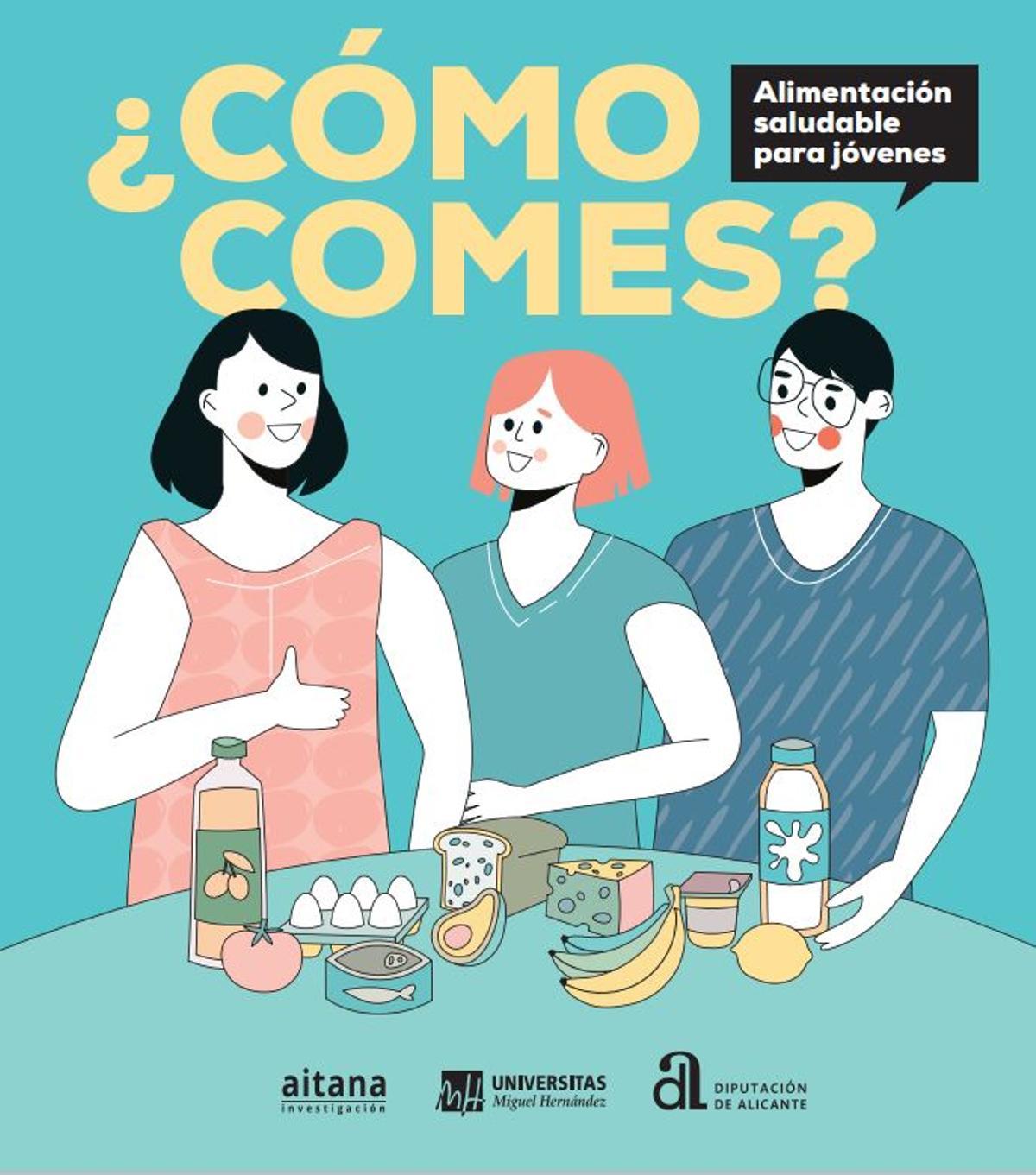 Portada de la guía sobre alimentación saludable para jóvenes