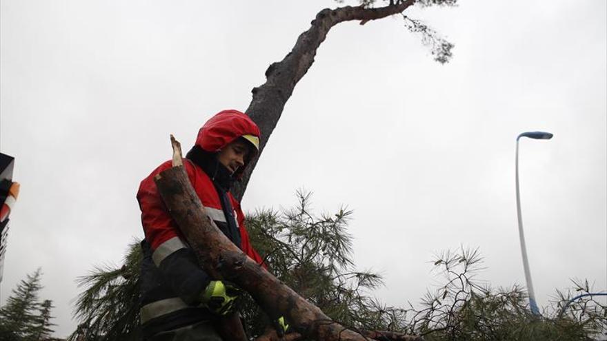 Los bomberos de Córdoba atienden 90 incidentes por la lluvia y el viento