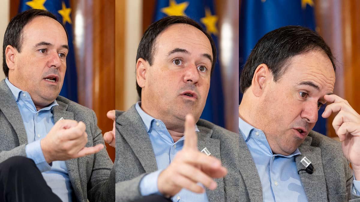 Pérez Llorca, en la entrevista con Mediterráneo, Levante e Información.