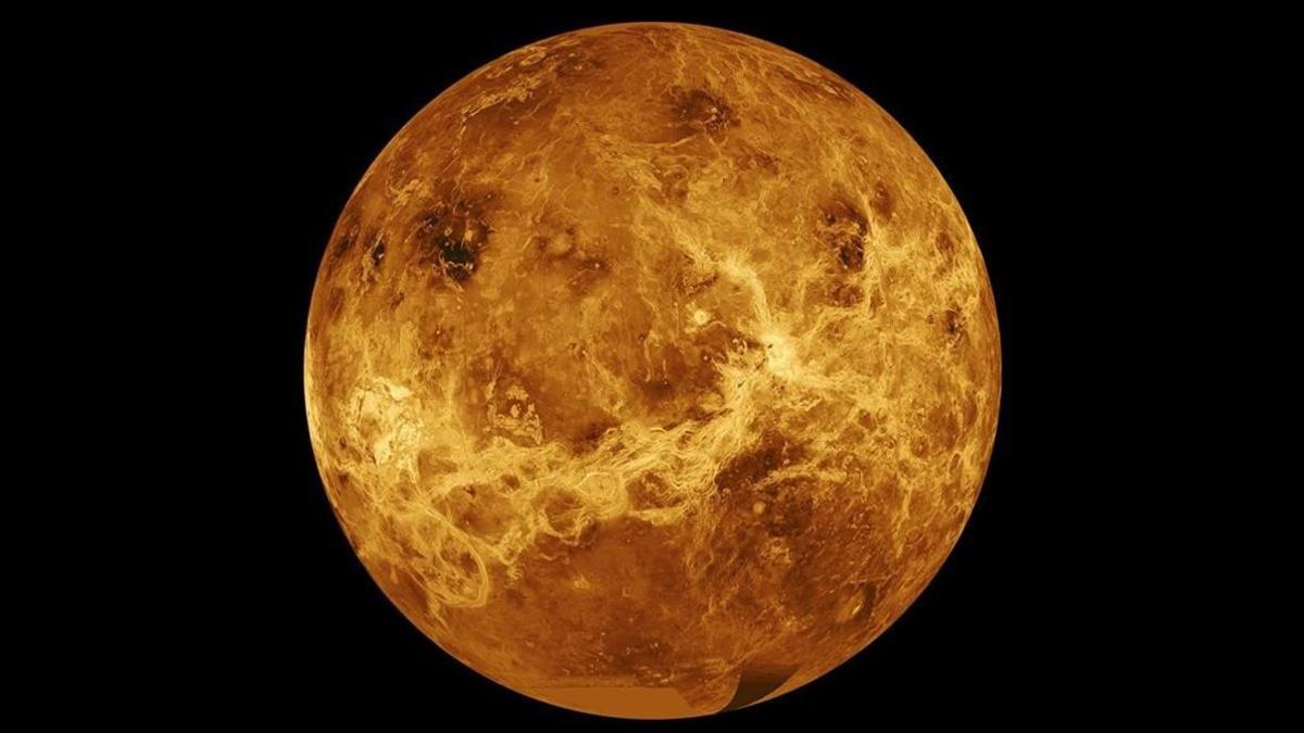 Una vista del planeta Venus.