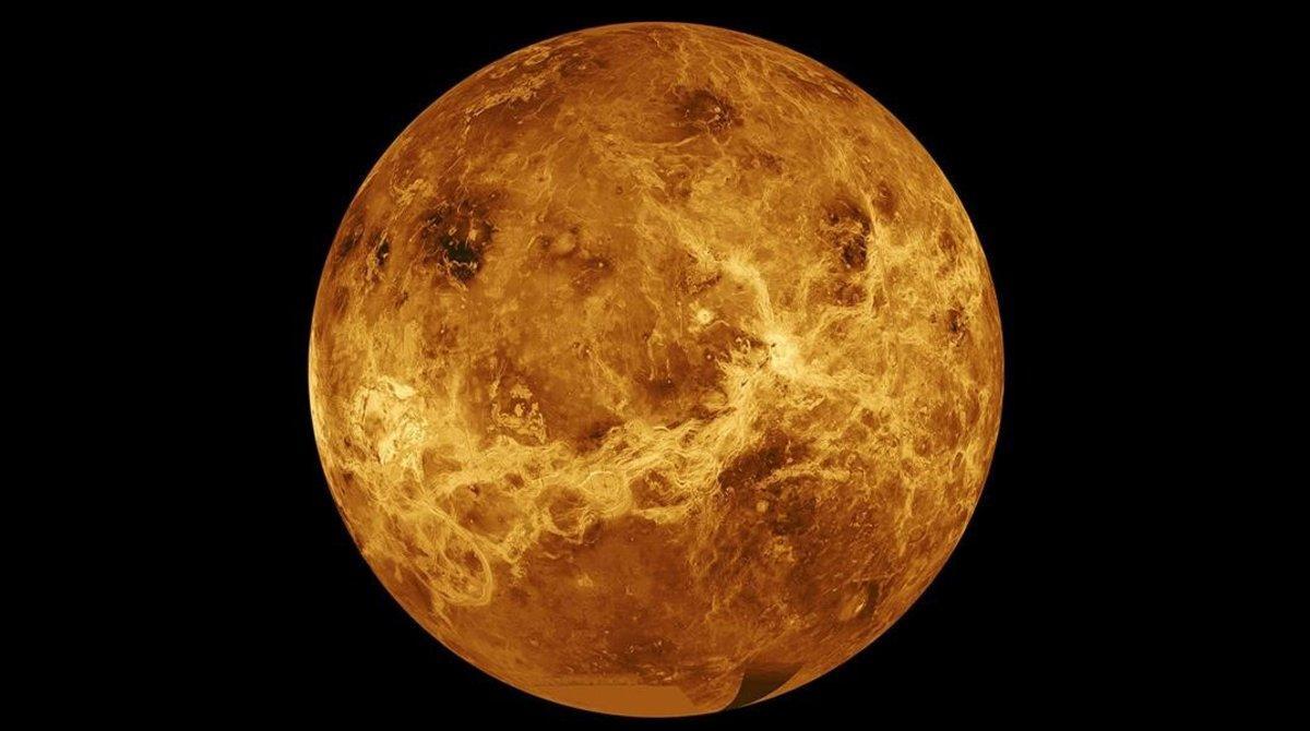 Una vista del planeta Venus. 