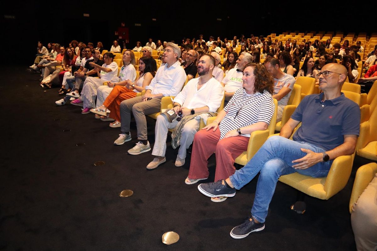 El homenaje en el Auditorio.