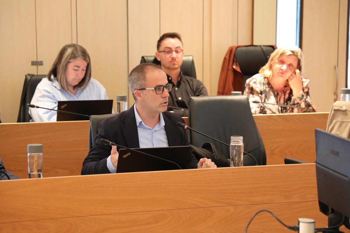 El consellers de Sa Unió, José Manuel Alcaraz, durante su intervención