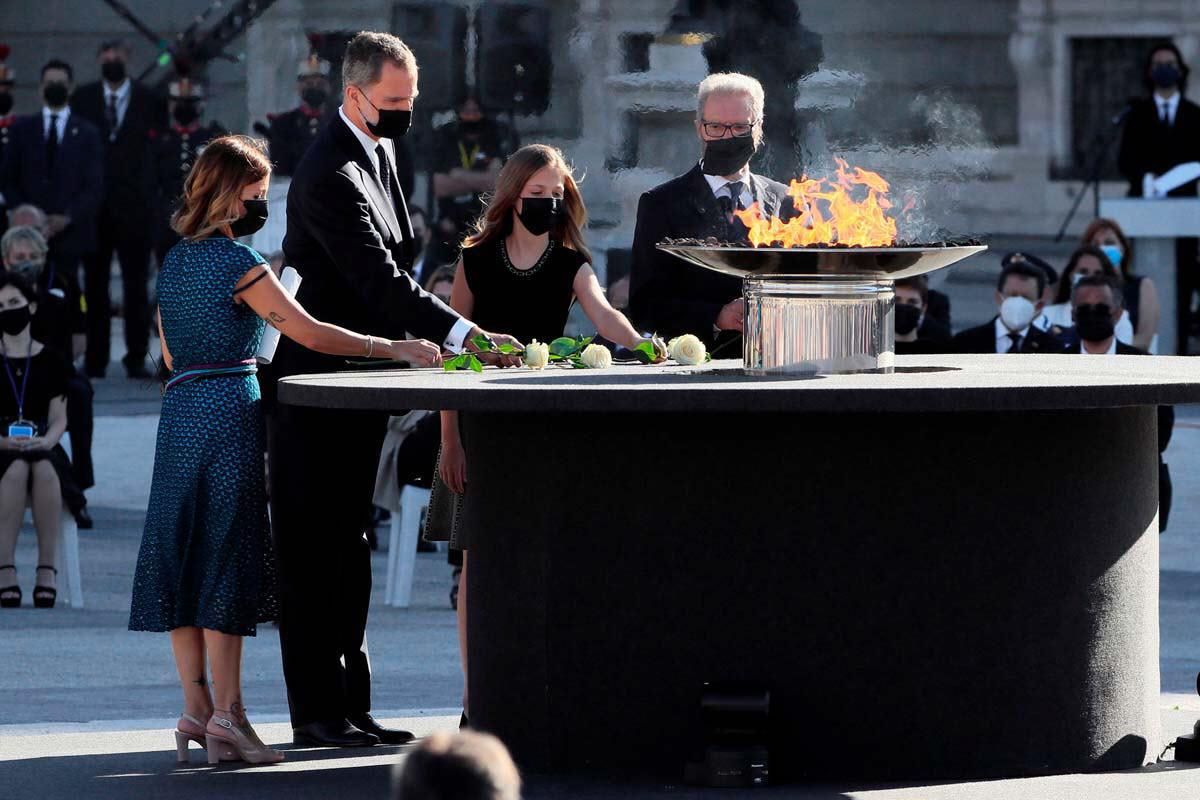 Homenaje de Estado a las víctimas del covid-19, en imágenes