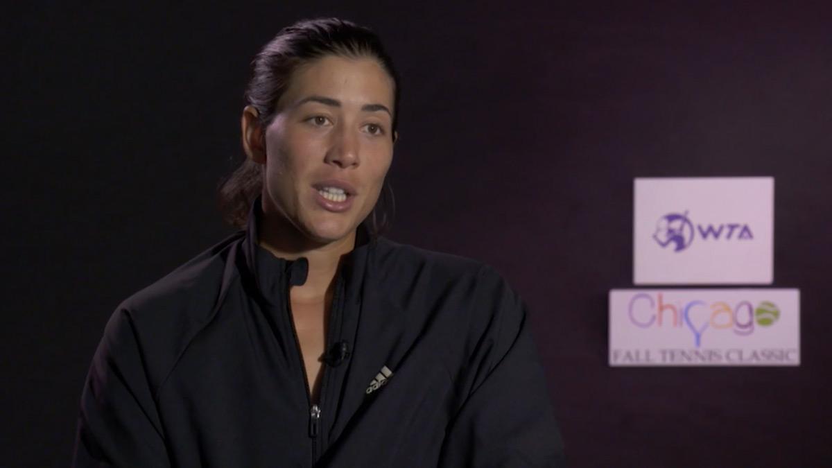 Muguruza, tras ganar en Chicago: "Estoy muy feliz"