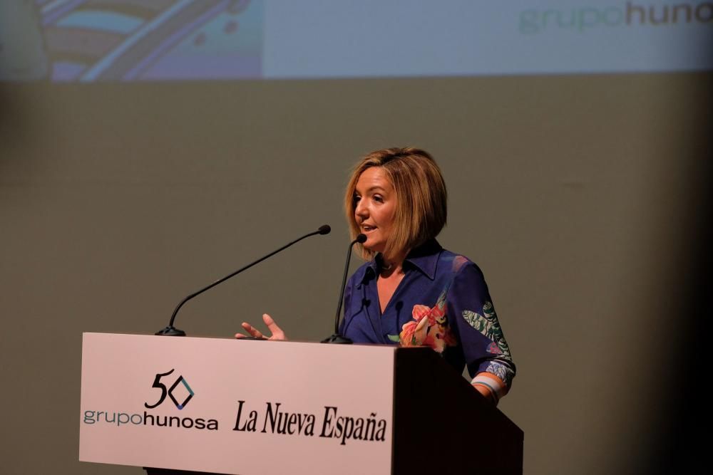 Entrega de premios del concurso artístico-literario del 50 aniversario de Hunosa patrocinado por LA NUEVA ESPAÑA