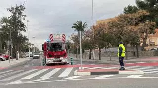 Cuando el carril bici tiene que ser ocupado en Elche para las emergencias