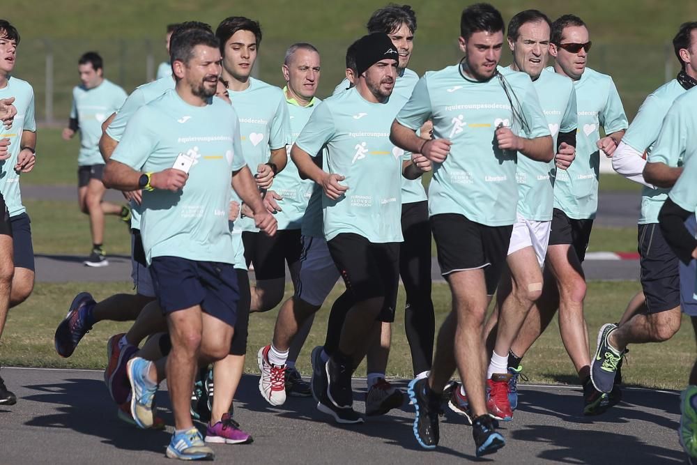 Carrera benéfica de Fernando Alonso en Llanera