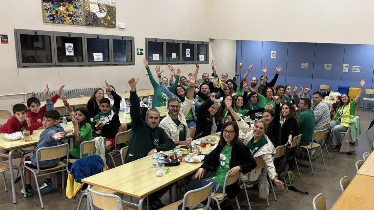 El sopar de cabasset de la jornada de portes obertes