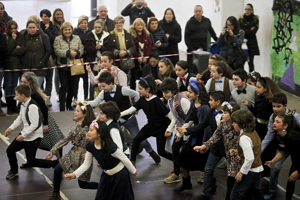 Antroxu en los colegios de Gijón