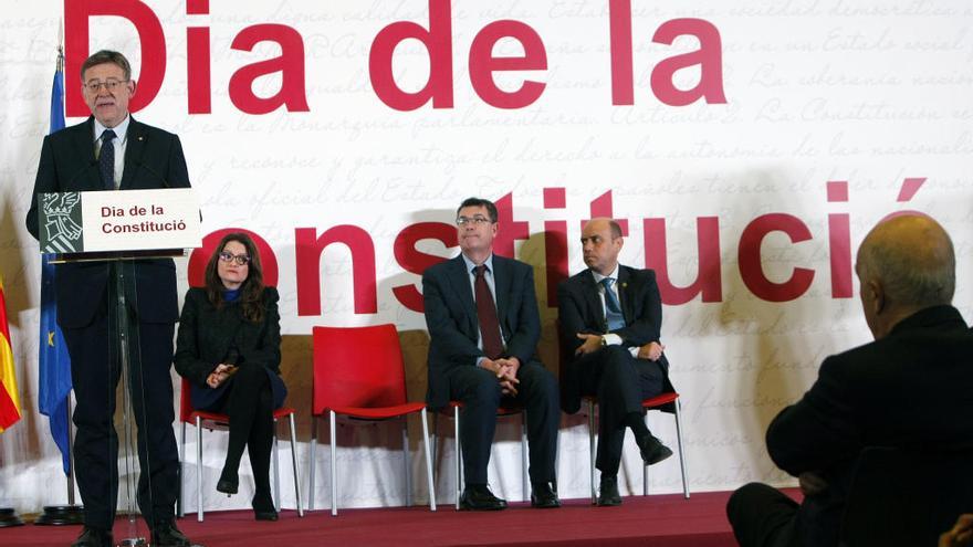 Ximo Puig, durante el acto en Alicante.