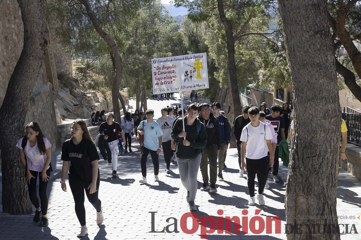 Peregrinación de alumnos de Religión de Secundaria y Bachillerato a Caravaca