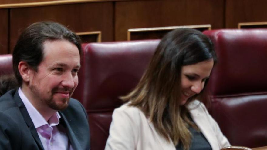 Pablo Iglesias e Ione Belarra.