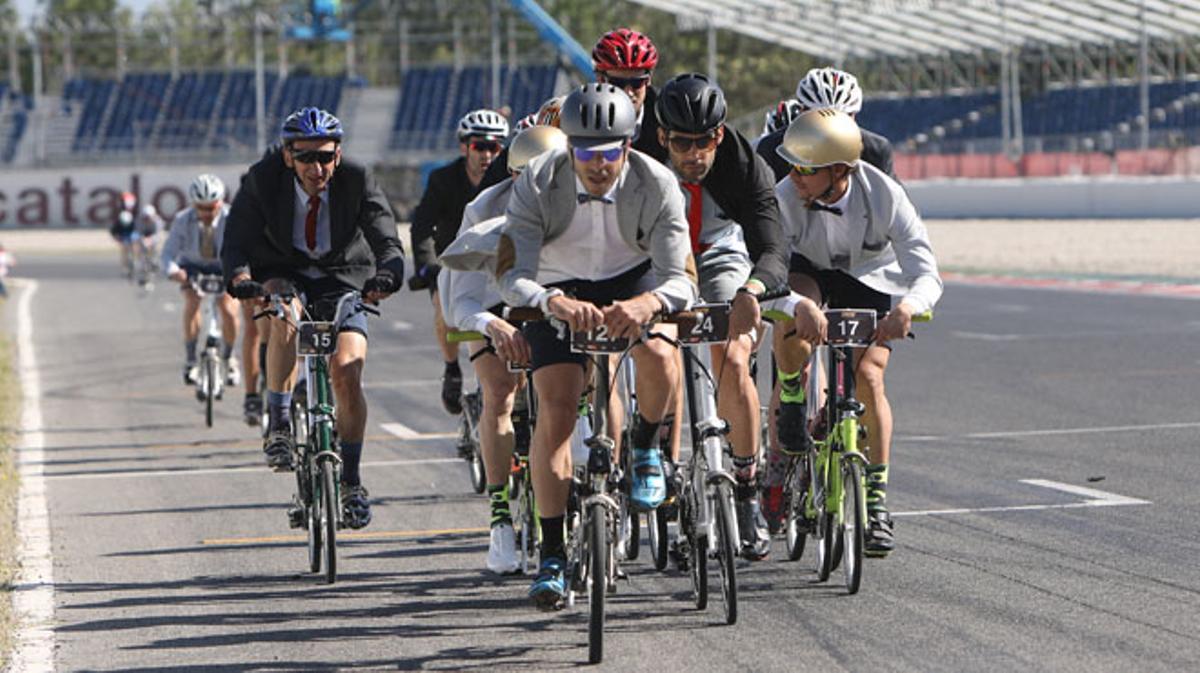 Campeonato Mundial de Brompton en el Circuit de de Catalunya.