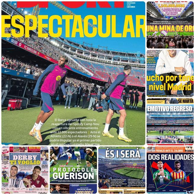 Las portadas de la prensa deportiva de hoy