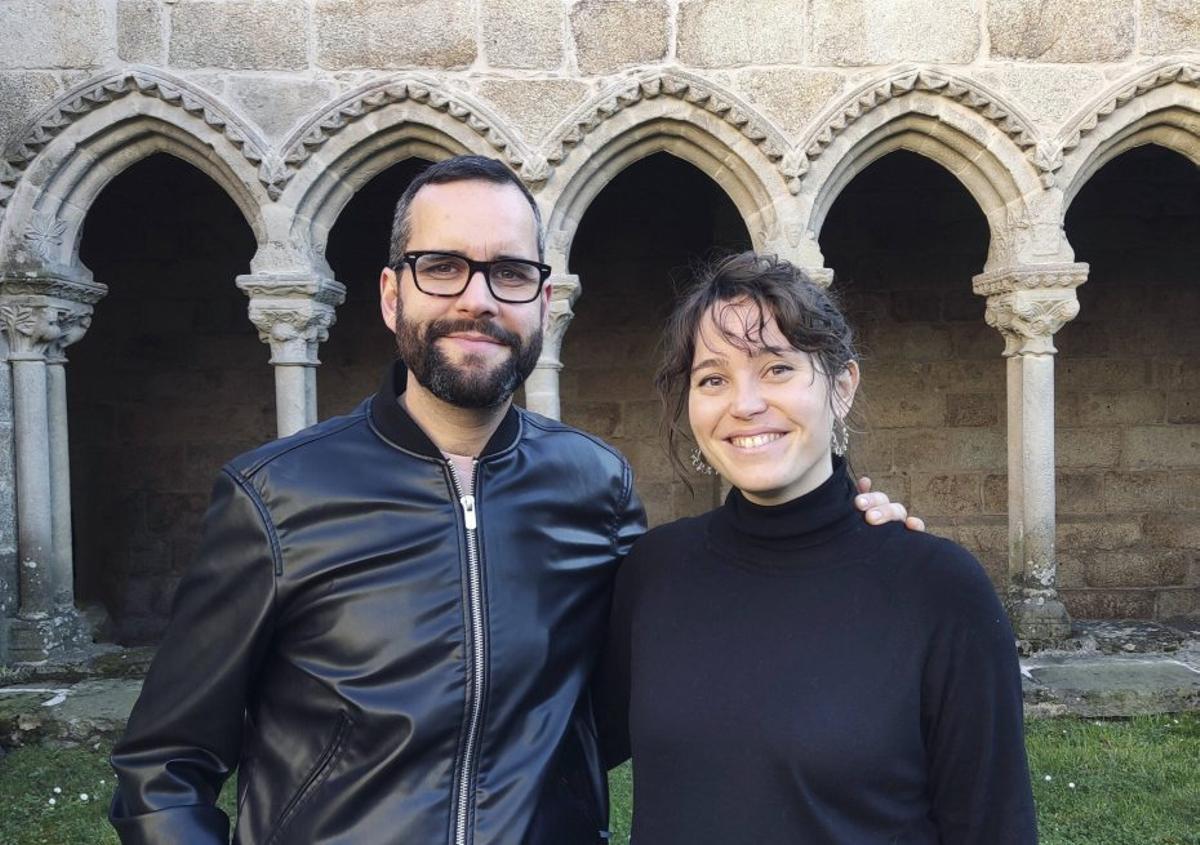 Xabier y Alba, autores del cómic de Miquit y promotores de Antela Editorial