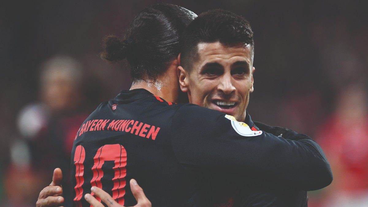 Joao Cancelo, en su debut con el Bayern