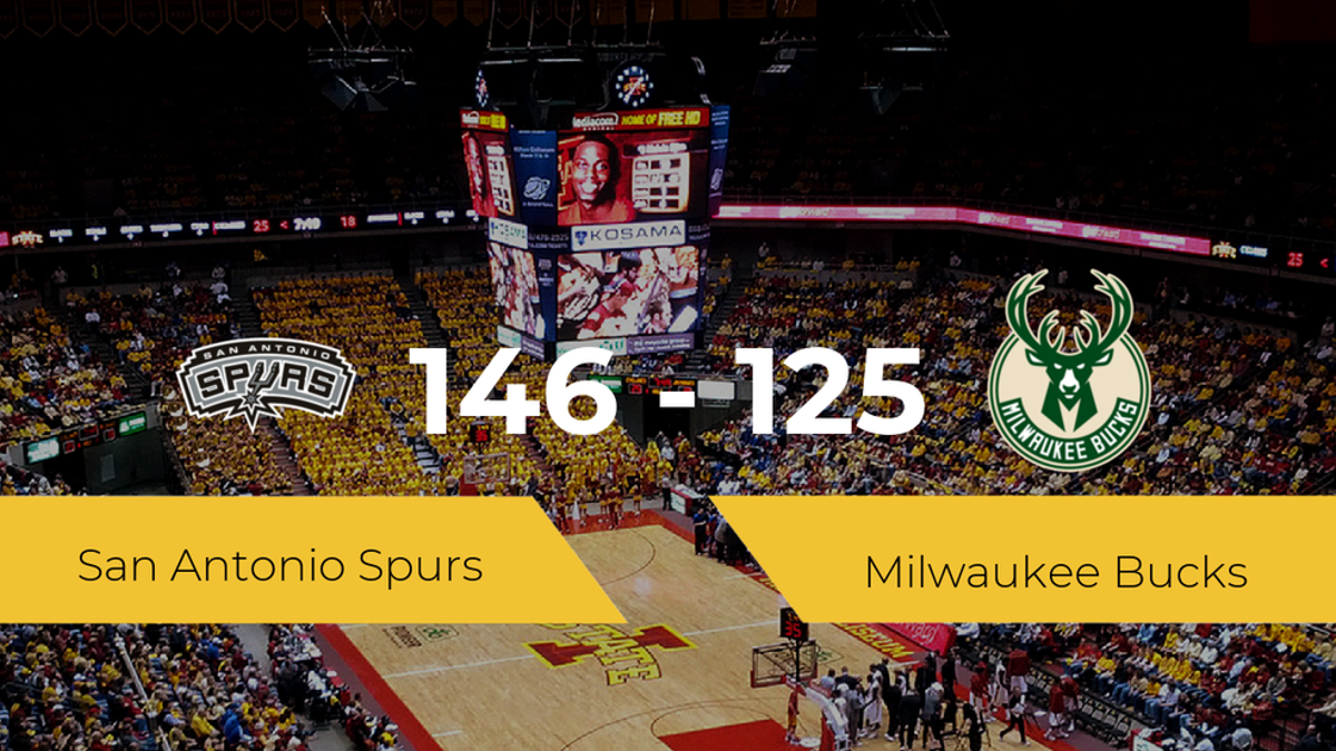 San Antonio Spurs consigue derrotar a Milwaukee Bucks (146-125)