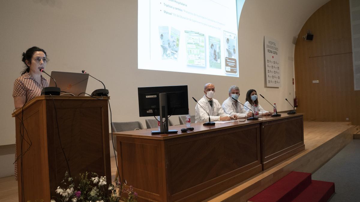 Ponentes que han participado en las jornadas sobre diabetes en el hospital Reina Sofía.