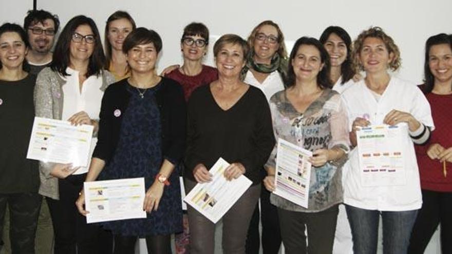 Varias de las profesionales que participan en el curso esta semana.