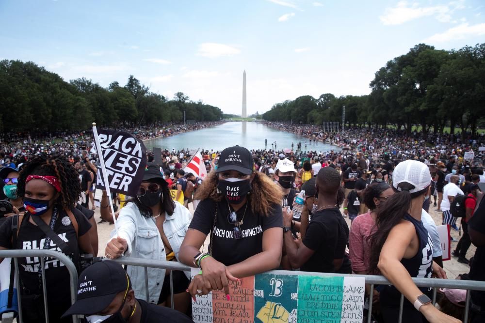 Protesta para conmemorar discurso de Luther king