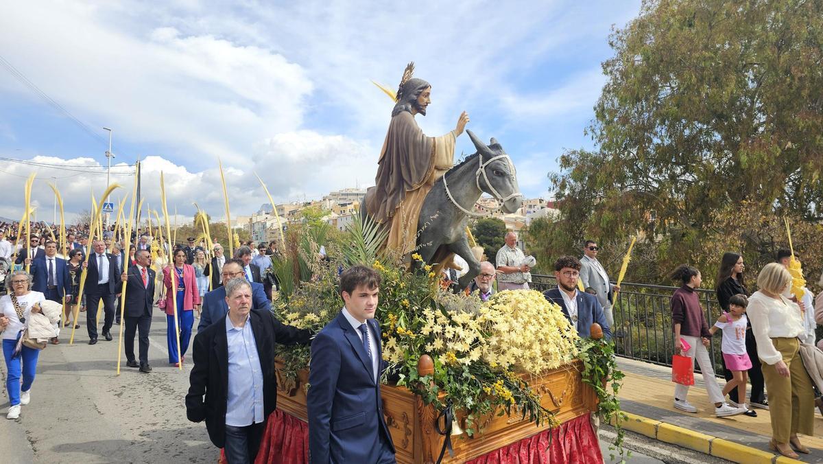 Procesión de Ramos en La Vila el pasado año.