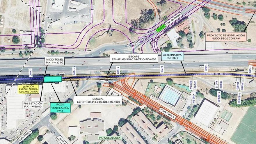 El proyecto de tren entre Santa Justa y el aeropuerto de Sevilla destinará 1,5 millones a expropiaciones y derribará dos naves industriales de Alcosa