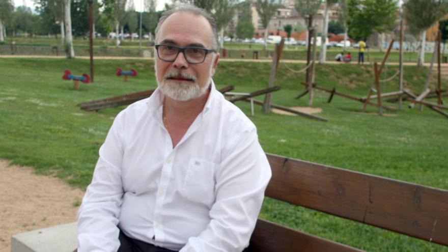 L&#039;expresident de la Diputació de Girona, Jaume Torramadé, al parc Monar de Salt