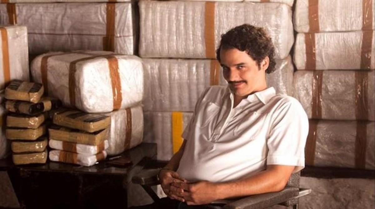Wagner Moura, caracterizado como Pablo Escobar, en la serie ’Narcos’.