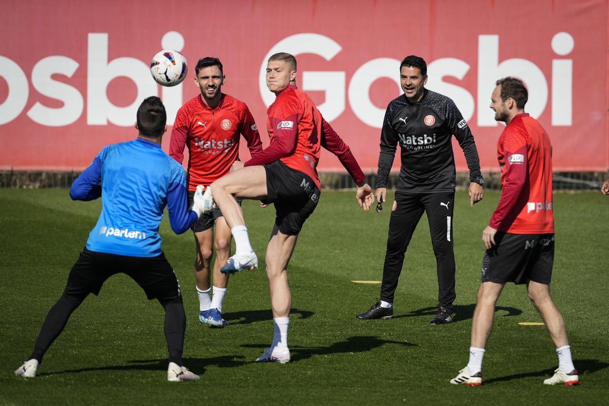 Entrenamiento del Girona FC